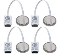 DSLRKIT USB Type-C to CR2032 Dummy Battery Adapter Kit with Power Switch Cable, External Power Supply Replacement for CR2032 Devices (pack of 4)