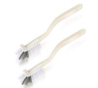 DSLSQD 2 Pieces Scrub Brushes for Cleaning, Kitchen Scrub Brush Dish Brush Right Angle Cleaning Brush with Stiff Bristle for Sink Household Dish Pot Pan Dishwasher Edge Corners Cleaning