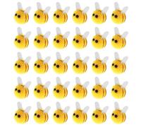 DSLSQD 30 Pack Wool Felt Bumble Bee Cute Bee Craft Ball Mini Bee Decorations Ball for Jewelry Accessories DIY Crafts Bee Baby Shower Decorations Bee Party Supplies and Costume DIY