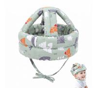 DSLUWA Newborn Baby Head, Newborn First Steps Helmet for Child Head Protection, Adjustable Bumper Cushion for Learning to Walk and Crawl, Green Forest Design (up to 70 cm)