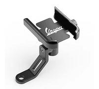 DSMBKS For Vespa LX LXV Sprint GTS GTV 50 150 250 300 300ie Accessories Motorcycle Handlebar Mobile Phone Holder GPS Stand Bracket,Mirror Holder Black