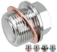 Dsnaduo 1 Pc M22x1.5 Stainless Steel Magnetic Engine Oil Drain Plug Fit for John Deere Gator, KTM Duke Adventure Supermoto, Ducati, Rolls-Royce, Replace DP027, M806544, 6004178