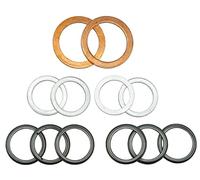 Dsnaduo 12 PCS Differential Oil Drain Plug Gaskets Fit Toyota Lexus 4Runner Land Cruiser Tundra Highlander RAV4 Sequoia Sienna Replace 90430-18008, 12157-10010, 90430-24003, 90430-A0003