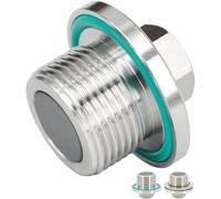 Dsnaduo 1PC Stainless Steel Magnetic Engine Oil Drain Plug M22x1.5 with Washer