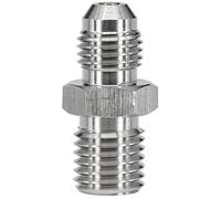 Dsnaduo 4AN AN4 Male Flare to M12x1.5 Pipe Male Stainless Steel Brake Hose Fitting Adapter Union Connector,Brake and Clutch Adapter Fitting