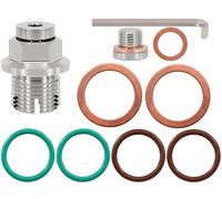 Dsnaduo M18.1-1.5 x 15mm Oversize Piggyback Oil Drain Plug, Stainless Steel Self Tapping Oil Pan Thread Repair Kit