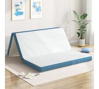 DSNAPE Folding Mattress Double, 4 Inch Foldable Floor Mattress, Tri-fold Easy Storage Gel Memory Foam Mattress with Washable Cover & Pressure Relief for Camping, Guest, Caravans (150 x 200 x 10cm)