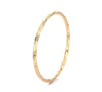 Dsnyu 925 Sterling Silver Rings, Womens Wedding Band Thin Simple Stackable Gold Size L 1/2 Birthday Valentine's Day Gift