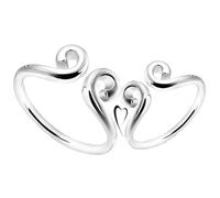 Dsnyu Cz Engagement Ring, Mens Sterling Silver Ring S925 Tightening Spell Silver Couple Matching Band for Him Adjustable Birthday Valentine's Day Gift