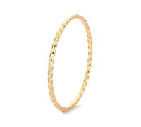 Dsnyu Gold Wedding Ring, Rings for Women Sterling Silver 925 Thin Simple Stackable Band Size J 1/2 Birthday Valentine's Day Gift