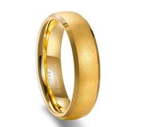 Dsnyu Men Tungsten Wedding Ring, Brushed Beveled Edge Engagement Rings | Eternity Band, Versatile Casual Jewelry