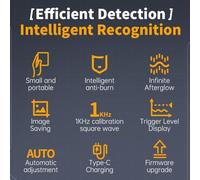 DSO510 Handheld Digital Oscilloscope 10MHz Bandwidth 48MS/s Sampling Rate with Signal Generator, 2.8" LCD Screen, 1000mAh Battery, for Electro