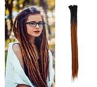 Dsoar 24 Inch Ombre Dreads Handmade Synthetic Dreads 10 Strands/Pack Crochet Reggae Locs (2-6 #), 20 Inch