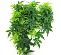 Dsoar 30cm/12in Aquarium Decorations Plants Artificial Fake Plastic Water Grass Plants for Fish Tank Aquarium Decor Artificial Hanging Plants