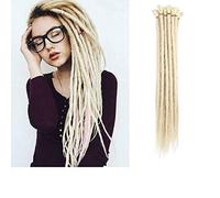 Dsoar Dreadlocks Extension Braids Hair Extensions Synthetic Braiding Hair 12 Strands 20 Inch Synthetic Dreadlocks for Men/Women Full Head Hippie Hair Extensions