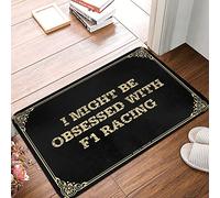 Dsoluuing Front Doormat I Might Be Obsessed with F1 Racing Doormat Shoes Here Mat Positive Doormat (Color : Colour, Size : 50X80CM)