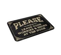 Dsoluuing Front Doormat Please Leave Your Worries & Shoes at The Mat Dorm Sweet Dorm Door Mat Farmhouse Bath Mat (Size : 40X60CM)