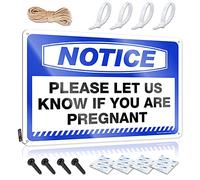 Dsoluuing Funny Home Sign Notice Please Let Us Know If You are Pregnant Tin Sign Sign for Bedroom Door Sarcastic Metal Signs (Size : 30X40CM)
