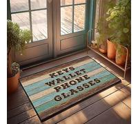 Dsoluuing Indoor Welcome Mat Keys Wallet Phone Glasses Doormat House Mats Outdoor Funny Desk Decor for Men (Color : Colour, Size : 65X90CM)