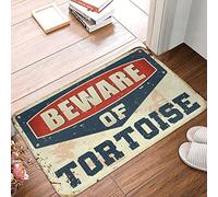 Dsoluuing Rustic Kitchen Rugs Beware of Tortoise Rug Large Front Door Mat Outdoor Welcome Mat Fall (Size : 40X60CM)