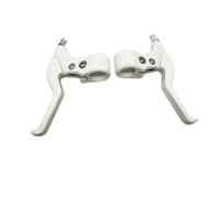 DSOPV 1 Pair Bicycle Brake Lever, All White Two Finger Mountain Brake Handle, Bicycle AccessoriesBrake Handlebars, for Mountain Bike, Road Bike, Folding Bike