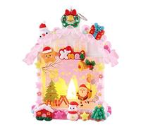 DSOPV Christmas Night Lights, Cute Sleep Light, Portable Small Christmas Light DIY Lantern, Flexible Glow in The Dark Light, Reusable Kids Christmas Night Light for Boys Girls Christmas Gifts (A)