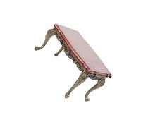 DSOUWEH 1/12 Scale Dollhouse Miniature Model Desk Cute Wooden Toy For Crafting Interactive Playtime Experiences 1/12 Dollhouse Miniature Landscape Accessories, Large with cyan leg