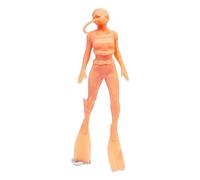 DSOUWEH 1/64 Diver Figures Swimmers Figurines Diorama Refreshing Scenic Layouts With Elegant Craftsmanship Unpainted Resin Tiny Architecture Model Train