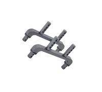 DSOUWEH 2x Aluminium Alloy RC Car Body Post Mounts Column For 1/18 Wltoys A949 RC Car Metal Upgrade Retrofit Housing Prop RC, titanium