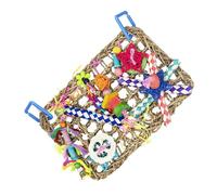 DSOUWEH Activity-Focused Bird Foraging Mat Unique Rattan Chewing Toy For Enriching Pet Playtime For Pets And Will Not Harm Which Are Easy To Connect To Any