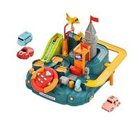 DSOUWEH Adventure Awaits With Pink Squad Adventure Rail Model Playset Inspiring for Creative Play And Learning Airplane Passing Educational Brain Game