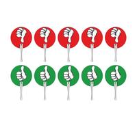 DSOUWEH Auction Paddles Signs Classroom Voting Tools Opportunities for Student Participation with Interactive Voting Paddles Set True False Teacher Classroom