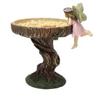 DSOUWEH Bird Feeder Birdbath Polyresin Antique Garden Artwork Adding Charm To Landscape Effortlessly Artwork Can Interesting And Beautiful.Fairy