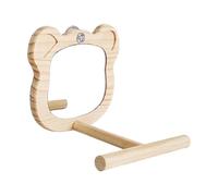 DSOUWEH Bird Parakeet Mirror Wooden Play Mirror Engages Birds In Fun Activities While Observing Themselves Reflecting Bird Perches For Parrots Stand Wooden