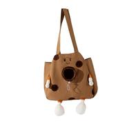DSOUWEH Cat Carrier Tote Bag Exposed Head Keeps Pets Happy While Traveling Effortlessly Handle All Pet Needs Ensuring Comfort During Travel. Canvas Pet, brown, M