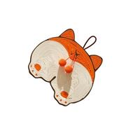 DSOUWEH Cat Floor Scratching Pad Rug Hanging Cat Scratching Pad Smart Choice To Carpet Claws Made Sturdy Sisal And Rubber Hanging Scratcher Mat Sisal Scratch, Corgi