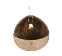 DSOUWEH Coconut Bird Nest Hut Eco Friendly Safe Solution Creating Comfortable Spaces For Small Animal Nesting Coconut Shell Bird Nest Birds Fiber Shell, No shred, 13x13cm