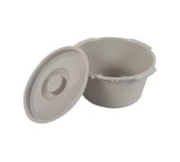 DSOUWEH Commode Replacement Bucket with Handle and Lid Engineered for User Comfort During Toileting Sessions Covered BucketThis Bedside Commode Bucket is