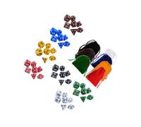 DSOUWEH Compact Multi Sides Dices Educational Games Count Learning Fun And Role Playing Gatherings Convenient To Carry. 7 Set Multi Dices With Storage Bag