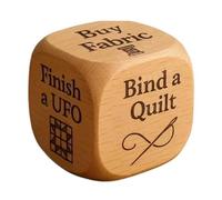 DSOUWEH Craft Decision Maker Unique Wooden Quilting Tool For Random Task Distribution Handmade Wooden Quilting Decision Dice Party Gift Toys 6-Sided Dice