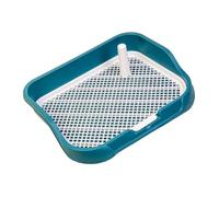 DSOUWEH Dog Potty Toilet Indoor With Wall Column Robust Featuring Easy Clean Removable Post For Pet Pet Training Toilet With Grid Which Is Easy To Clean Dog, Dark Green, 49x39x10cm