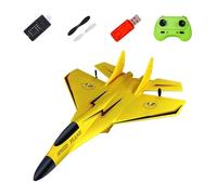 DSOUWEH Exceptional Fixed Wing Rc Airplane Remote Control Flying Toy Designed With Fun Features For Adventurous Young Flyers Rc Airplane 2 Channels Ready To, Yellow, 28.5x21x7.5cm