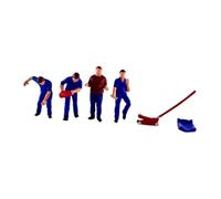 DSOUWEH Figures Collectible 1/64 Scale Diorama Model Stunning Tiny People Figurines Elevate Model Collecting Experience Resin Train Layout Architectural, blue, people height 2.8cm