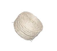 DSOUWEH Flexible Twisted Sisal Rope for Creative DIY Cat Toys And Functional Home Decor Elements Durable And Strong. Thick Sisal Rope Has High Abrasion, White, 6mmx20m