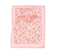 DSOUWEH Handmade Dollhouse Bedding Set With Colorful Comforter Pillows For Artistic Mini Room Decor And Quilt And Pillow Have Filled With Dollhouse Furniture, pink
