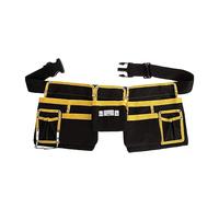 DSOUWEH Heavy-Duty Tool Belt with 11 Pockets for Men - Durable Fabric for Electricians Handwork Gardening Cloth Tool Belts for