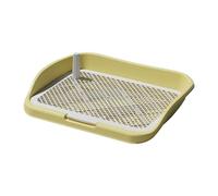 DSOUWEH Indoor Potty Panels Will Floors Clean For Small Medium Dogs Efficient And Reliable Dog Training Toilet Pee Pad Holder Dog Potty Tray Living Rooms, Yellow, 48x36.5x8.5cm