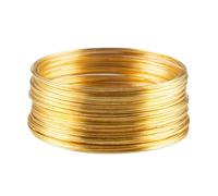 DSOUWEH Jewelry Wire Using Memory Wire For DIY Craft Projects And Accessories With 50 Loops Making Bracelets Jewelry Making Is For Bracelets Memory Steel, Gold