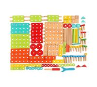DSOUWEH Kids Building Puzzles Blocks Encourage Patience And Problem Solving With Unique 45 Pieces Building Experience Kids Puzzles Blocks Diy Crafts Wood Toy