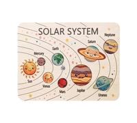 DSOUWEH Kids Learning Activity Wooden Puzzle Of Planets Exploring Astronomy And Cognitive Development Together Children Enlightenment Puzzle Eight Planets